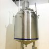 1,000 Ltr 316 Grade SS Jacketed Tank with Full-Sweep Scraped-Surface Mixer